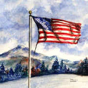 "Winter Flag" 11oz Ceramic Mug Original Watercolor by Brad Tonner