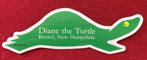 Diane the Turtle Die Cut Sticker