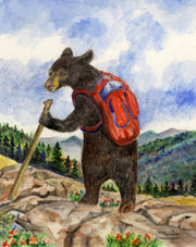 Bear Hiker Note Cards