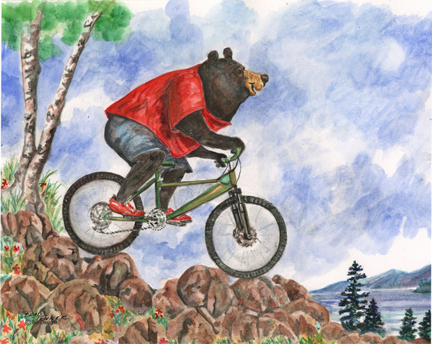 Bear Mountain Bike Note Cards