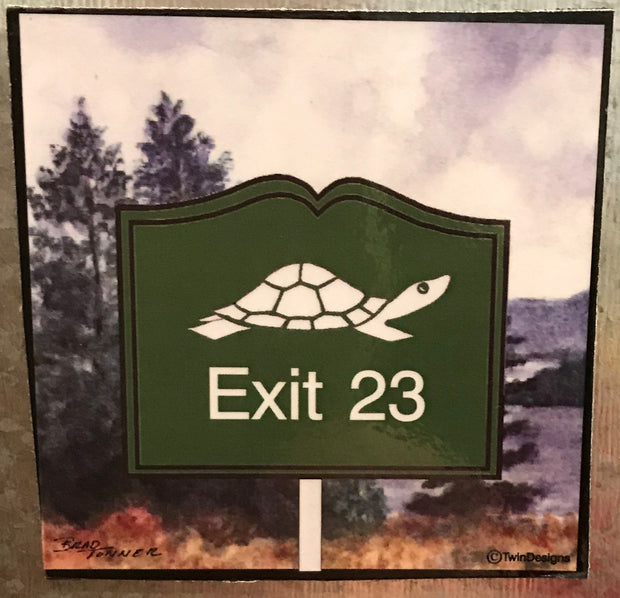 Diane the Turtle Logo Exit 23 Magnet