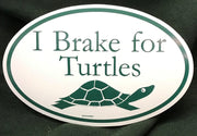 I Brake for Turtles Bumper Sticker