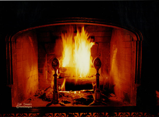 "Christmas Eve by the Fire" Boxed Christmas Cards Original Photograph by Jim Tonner