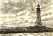 "Buffalo Lighthouse New York" Boxed Note Cards Original Watercolor by Brad Tonner
