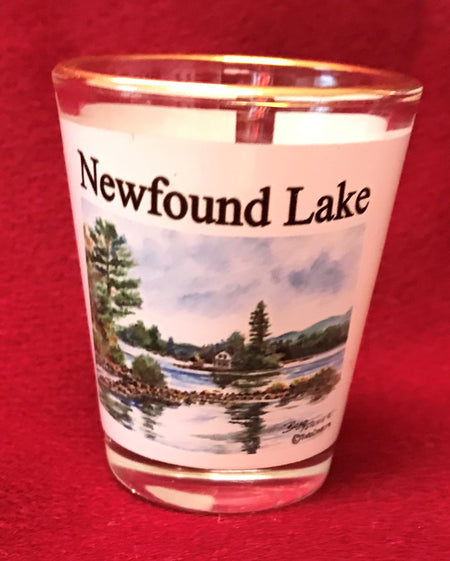 Loon Island Newfound Lake Shot Glass