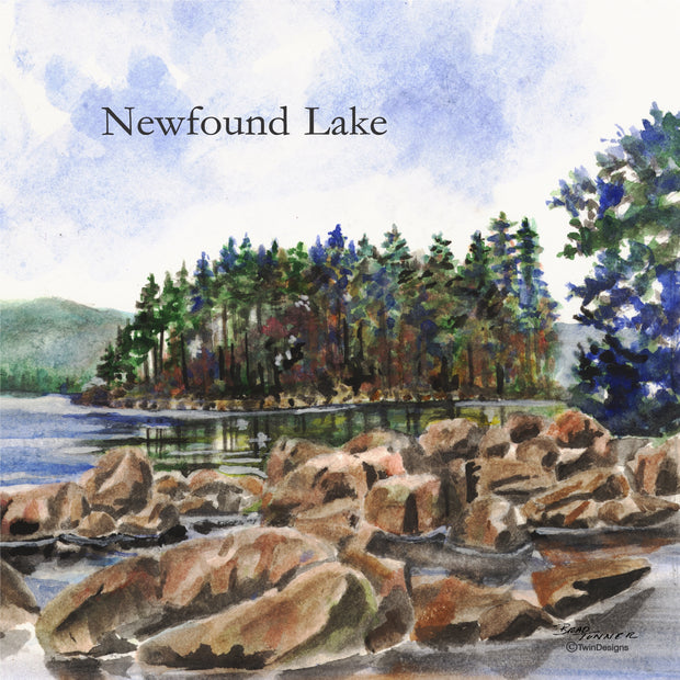 "Newfound Lake" Ceramic Tile Trivet