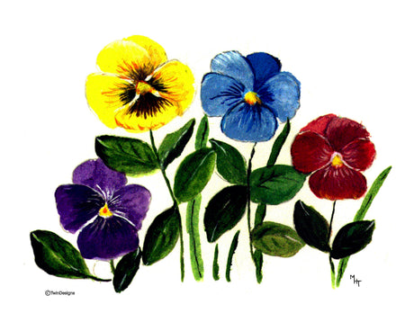 Pansy Note Cards