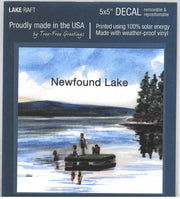 Newfound Lake Raft Decal