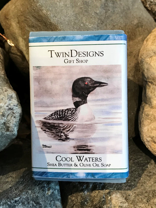 Soap featuring a Watercolor by Brad Tonner "Early Morning Loon".