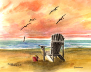 Beach Sunrise Note Cards