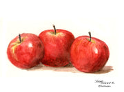 Three Apples Note Cards