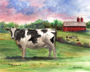 Country Cow Note Cards