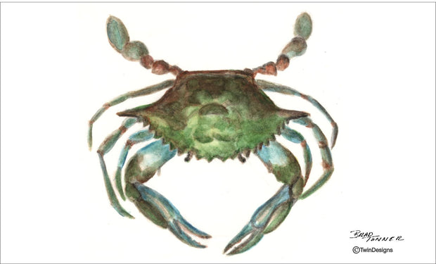 "Maryland Blue Crab" Note Cards Original Watercolor by Brad Tonner