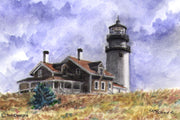 "Cape Cod Lighthouse" Boxed Note Cards Original Watercolor by Brad Tonner
