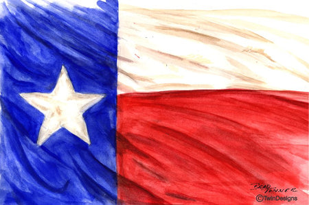 "Texas" Note Cards Original Watercolor by Brad Tonner