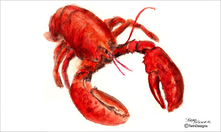 "Lobster" Note Cards Original Watercolor by Brad Tonner